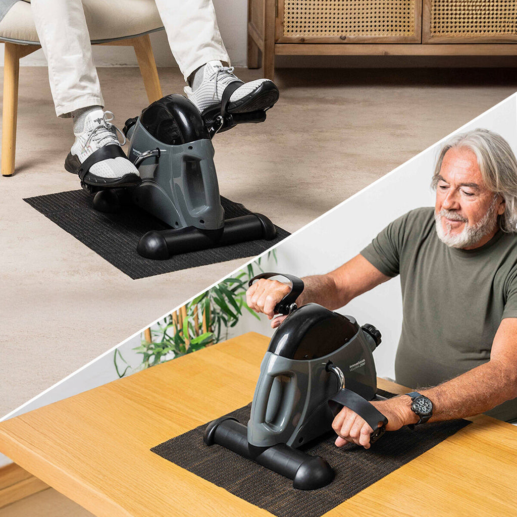 Pedaliera per Braccia e Gambe con Display e Tappetino – Allenati da Seduto